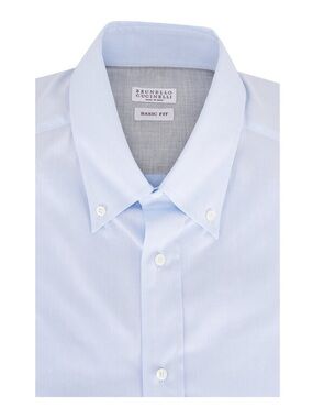NEW Brunello Cucinelli Men’s Cotton Oxford Sport Shirt Size XL